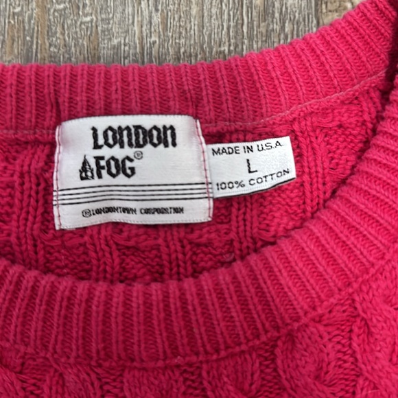 Vintage London fog knit sweater womens size Large - Picture 4 of 4